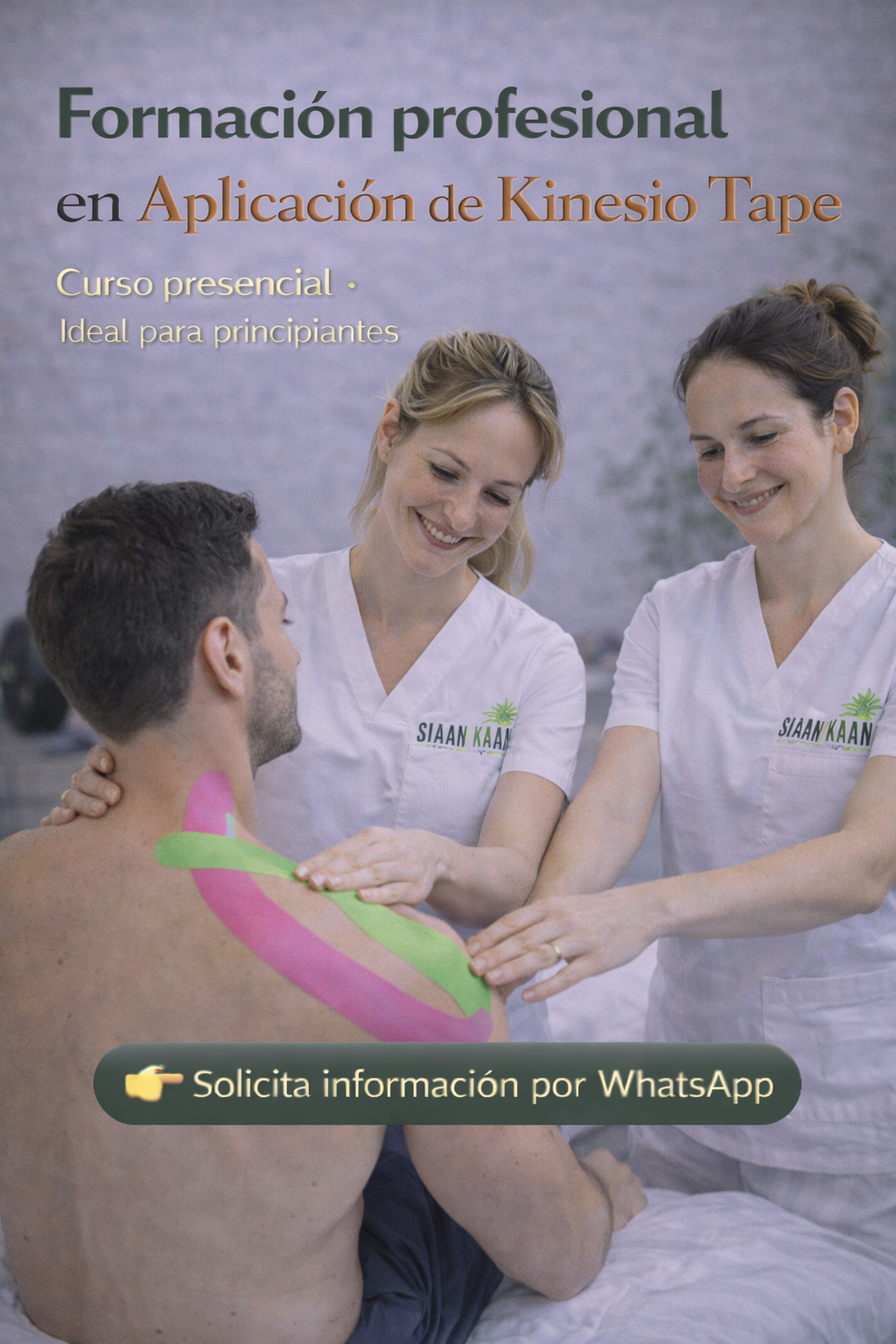 Aplicación de kinesio tape en hombro